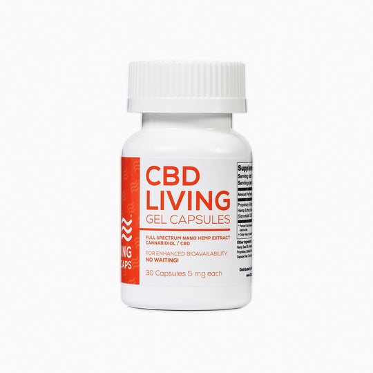 CBD Living 5 MG – 30 Count Gel Capsules