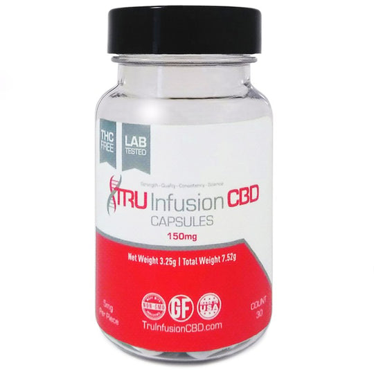Tru Infusion 150mg CBD Capsules – 30 Count 5mg CBD Each