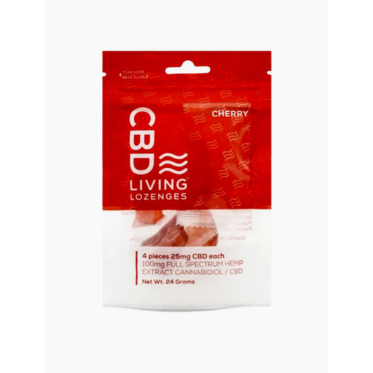 CBD Living Lozenges Bag Cherry 100mg