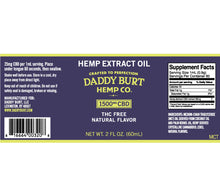 Load image into Gallery viewer, Standard Strength CBD Oil – THC Free (Double Size Bottle)