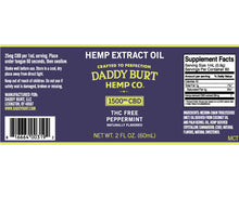Load image into Gallery viewer, Standard Strength CBD Oil – THC Free (Double Size Bottle)