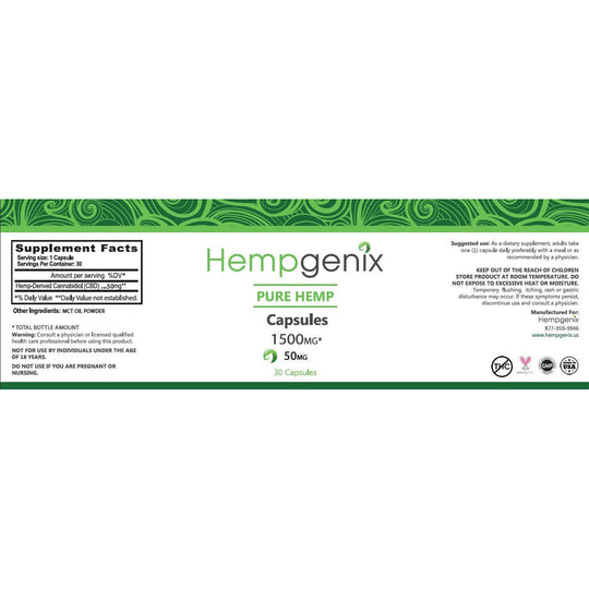 CBD 50mg Softgel Capsules
