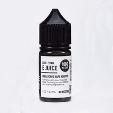 Load image into Gallery viewer, CBD Living E-Juice Unflavored 1000mg