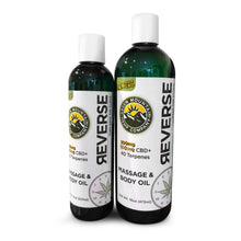 Load image into Gallery viewer, Reverse CBD Massage Oil / Body Oil – Unscented &amp; Lavender