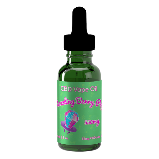 CBD Vape Oil 550mg 1oz Razzleberry