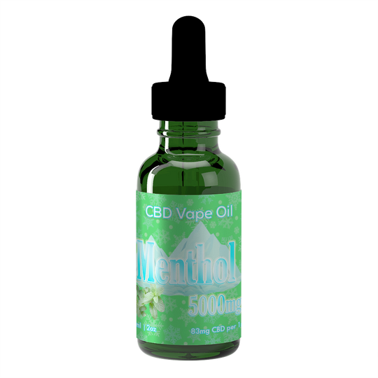 CBD Vape Oil 5000mg 2oz Menthol