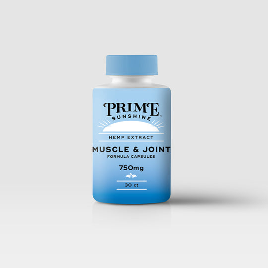 Prime Sunshine CBD Capsules for Muscle and Joint Support 750mg, 30mg/30ct