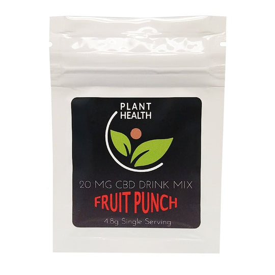 Plant Health 20mg Single Serve CBD Drink Mix – Fruit Punch