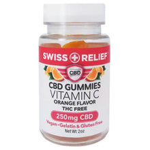 Load image into Gallery viewer, Swiss Relief 250mg Orange Flavor CBD Gummies with Vitamin C