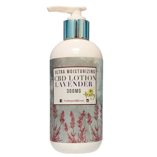 Tru Infusion Ultra Moisturizing 300mg Lavender CBD Lotion Pump