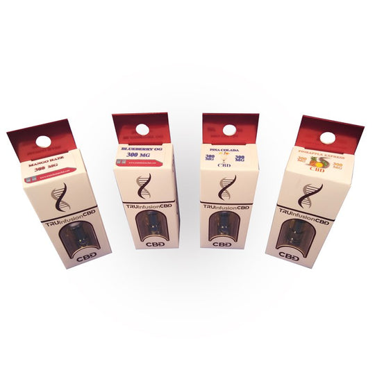 Inhaler Cartridge 300mg CBD MCT Oil- Blueberry, Pineapple, Mango, Pina Colada