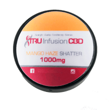 Load image into Gallery viewer, Tru Infusion 1000mg CBD Shatter with Terpenes- 1 Gram