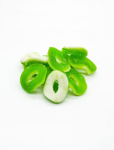 Load image into Gallery viewer, CBD Living Gummy Rings Bag Green Apple 100mg