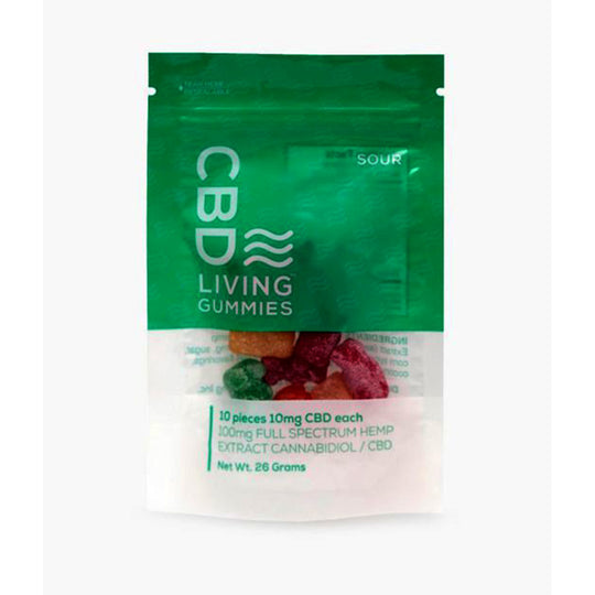 CBD Living Sour Gummies Bag 100mg