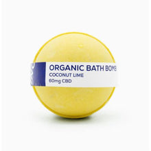 Load image into Gallery viewer, CBD Living Bath Bomb 60mg Coconut Lime