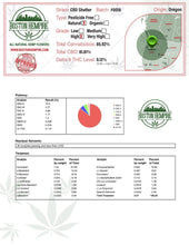 Load image into Gallery viewer, 1 gram CBD Shatter – 81.81% CBD